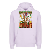 Lilac christmas goat air freshener Premium Hoodie - Artiststas