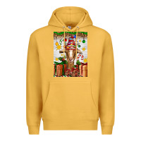Mustard christmas goat air freshener Premium Hoodie - Artiststas
