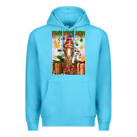 Ocean Blue christmas goat air freshener Premium Hoodie - Artiststas