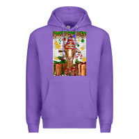 Purple christmas goat air freshener Premium Hoodie - Artiststas