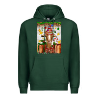Sports Green christmas goat air freshener Premium Hoodie - Artiststas