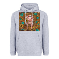 Heather Grey baby pig Heavyweight Hoodie - RanaPortraitStore