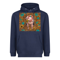 Navy baby pig Heavyweight Hoodie - RanaPortraitStore
