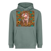 Sage baby pig Heavyweight Hoodie - RanaPortraitStore