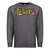 Charcoal Heather texas Premium Sweatshirt - Zillion Design Studio