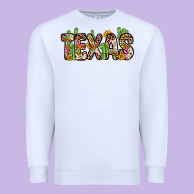 Texas Premium Sweatshirt Designed By Zillion Design Studio
