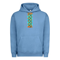Pigment Pebble Blue dinosaur brontosaurus pen wrap Urban Hoodie - Artiststas