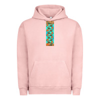 Pigment Salmon dinosaur brontosaurus pen wrap Urban Hoodie - Artiststas