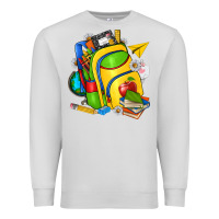 Dove Grey school bag Premium Sweatshirt - texasbilliewilder