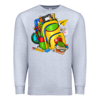 Heather Grey school bag Premium Sweatshirt - texasbilliewilder