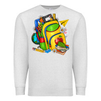 Oatmeal Heather school bag Premium Sweatshirt - texasbilliewilder