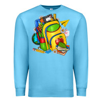 Ocean Blue school bag Premium Sweatshirt - texasbilliewilder