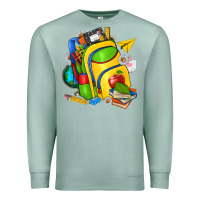 Seafoam school bag Premium Sweatshirt - texasbilliewilder