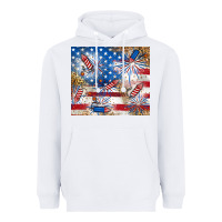 White American Heavyweight Hoodie - RanaPortraitStore