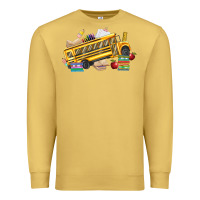 Antique Gold school bus driver Premium Sweatshirt - texasbilliewilder