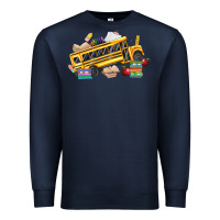 Navy school bus driver Premium Sweatshirt - texasbilliewilder