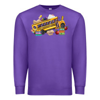 Purple school bus driver Premium Sweatshirt - texasbilliewilder
