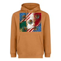 Meerkat American with mexican flag Heavyweight Hoodie - RanaPortraitStore