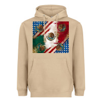 Mushroom American with mexican flag Heavyweight Hoodie - RanaPortraitStore