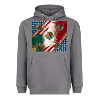 Storm American with mexican flag Heavyweight Hoodie - RanaPortraitStore
