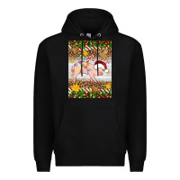 Black christmas pig Premium Hoodie - Artiststas