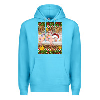Ocean Blue christmas pig Premium Hoodie - Artiststas