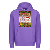 Purple christmas pig Premium Hoodie - Artiststas