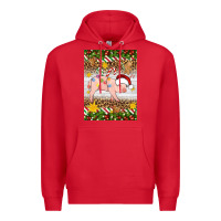 Red christmas pig Premium Hoodie - Artiststas