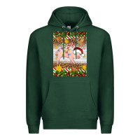 Sports Green christmas pig Premium Hoodie - Artiststas