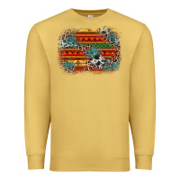 Leopard Aztec Background Premium Sweatshirt | Teevron