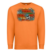 Carrot leopard aztec background Premium Sweatshirt - Zillion Design Studio