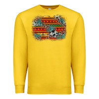Lemon leopard aztec background Premium Sweatshirt - Zillion Design Studio
