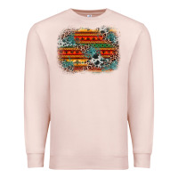 Pale Pink leopard aztec background Premium Sweatshirt - Zillion Design Studio