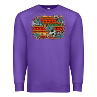 Purple leopard aztec background Premium Sweatshirt - Zillion Design Studio