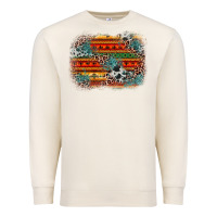 Sandshell leopard aztec background Premium Sweatshirt - Zillion Design Studio