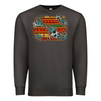 Smoke leopard aztec background Premium Sweatshirt - Zillion Design Studio