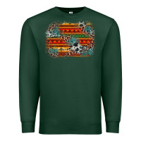 Sports Green leopard aztec background Premium Sweatshirt - Zillion Design Studio
