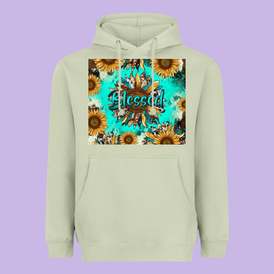 Heavyweight Hoodie blessed sunflowers
