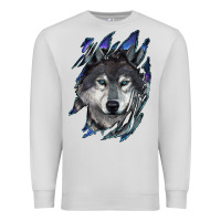 Dove Grey wolf scratch mark Premium Sweatshirt - RanaPortraitStore