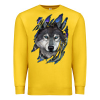 Lemon wolf scratch mark Premium Sweatshirt - RanaPortraitStore