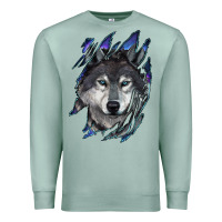 Seafoam wolf scratch mark Premium Sweatshirt - RanaPortraitStore