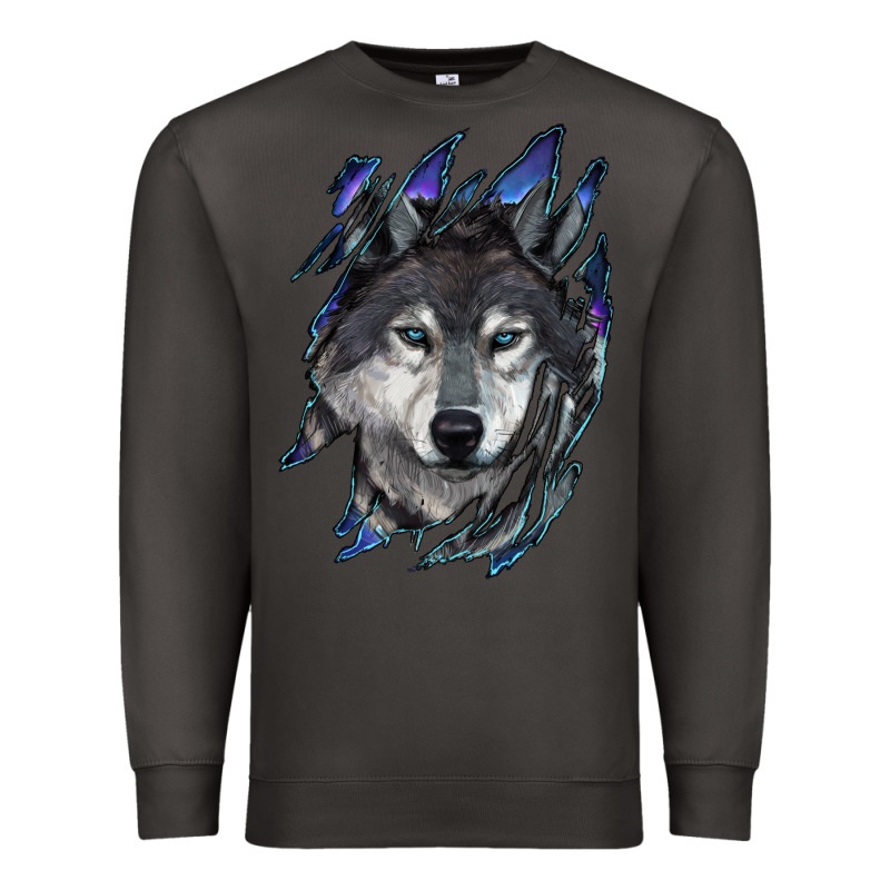 Wolf Scratch Mark Premium Sweatshirt by RanaPortraitStore | Teevron