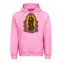 Fuchsia Pink our lady of guadalupe Urban Hoodie - JahusDesignShop