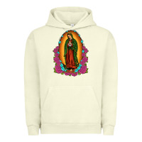 Pigment Pistachio our lady of guadalupe Urban Hoodie - JahusDesignShop