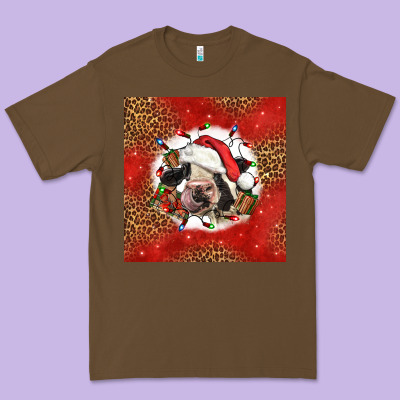 Christmas Cow Premium Tee Designed By Lillyallendesigns