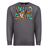Charcoal Heather wild soul Premium Sweatshirt - Zillion Design Studio