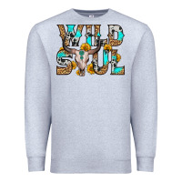 Heather Grey wild soul Premium Sweatshirt - Zillion Design Studio