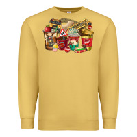 Antique Gold school bus driver coffee cups Premium Sweatshirt - texasbilliewilder