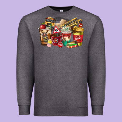 School Bus Driver Coffee Cups Premium Sweatshirt Designed By Texasbilliewilder