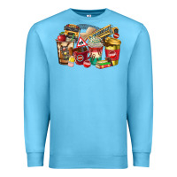 Ocean Blue school bus driver coffee cups Premium Sweatshirt - texasbilliewilder